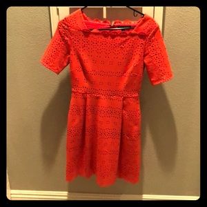 Banana Republic orange eyelet dress